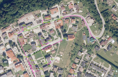 Trasa optike, Zg. Muta